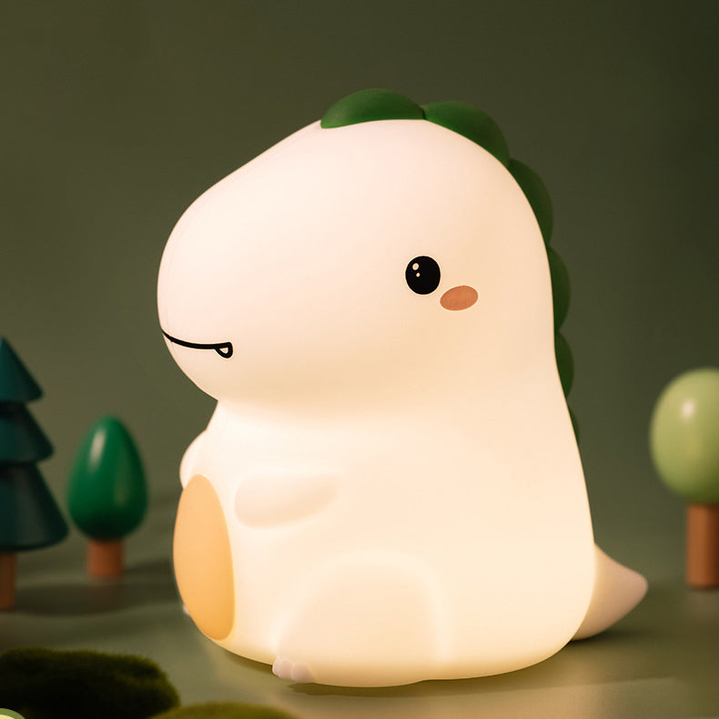 Squishy Silicone Happy Dinosaur LED Night Light - Perfect Gift for Kids and Girls Squishy Silicone Happy Dinosaur LED Night Light - Perfect Gift for Kids and Girls