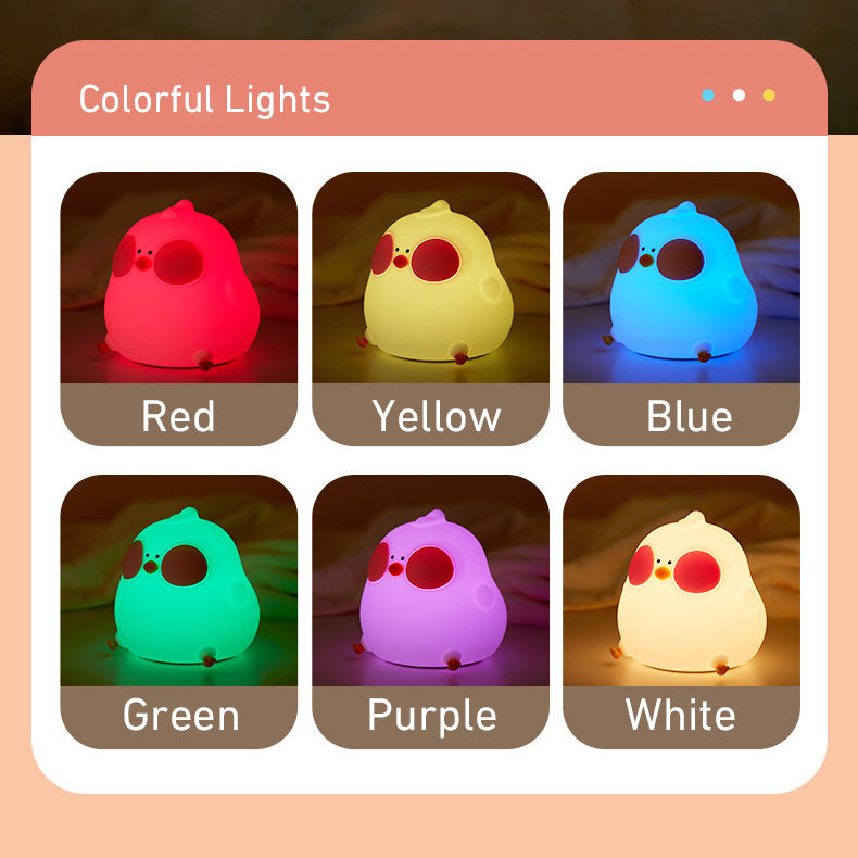 Squishy Silikon Kuckuckshuhn LED-Nachtlicht - Perfektes Geschenk für Kinder und Mädchen Squishy Silikon Kuckuckshuhn LED-Nachtlicht - Perfektes Geschenk für Kinder und Mädchen