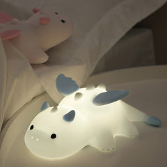 Veilleuse LED en silicone souple en forme de bébé dragon – Cadeau idéal pour les enfants et les filles