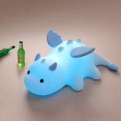 Veilleuse LED en silicone souple en forme de bébé dragon – Cadeau idéal pour les enfants et les filles