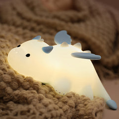 Veilleuse LED en silicone souple en forme de bébé dragon – Cadeau idéal pour les enfants et les filles