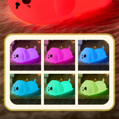 Veilleuse LED en silicone pour chiot adorable, lampe à pression, meilleur cadeau pour bébé et fille