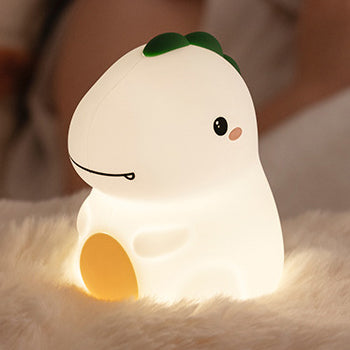 Squishy Silicone Happy Dinosaur LED Night Light - Perfect Gift for Kids and Girls Squishy Silicone Happy Dinosaur LED Night Light - Perfect Gift for Kids and Girls