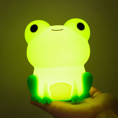 Forg Adorable Light with Miniature Figurine: Perfect Gift & Home Decor