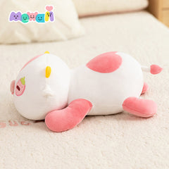 MeWaii® Cute Animal Strawberry Cow Plush Pillow Kawaii Plushies Stuffed Toys Squishy Plushies Cuddle Body Pillow