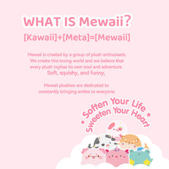 MeWaii® Mushroom Family Axolotl Kawaii Plush Pillow Squish Toy