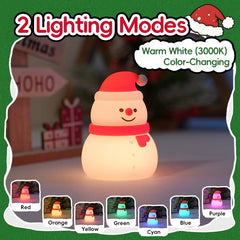 Set Christmas Edition Silicone Squishy Night Light Holiday Glow Gift-Ready Seasonal