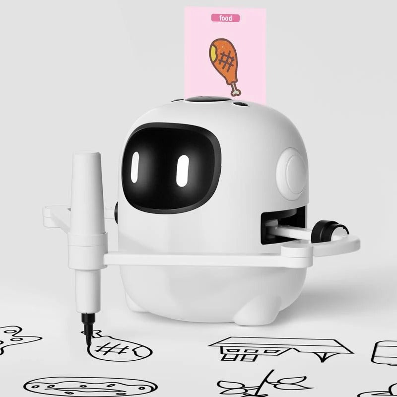 Drawing Robot Montessori Educational Toy for Creative Learning & Fun for Boys & Girls Ages 3-8 Gift