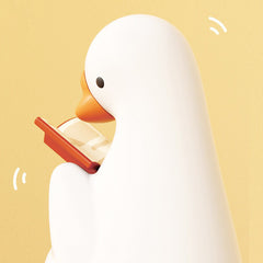 Goose Silicone Squishy Night Light Gift Cute Reading Red Book for Bedroom Desk Perfect Gift