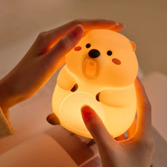Groundhog Silicone Squishy Night Light Cute Standing LED Lamp Perfect Gift