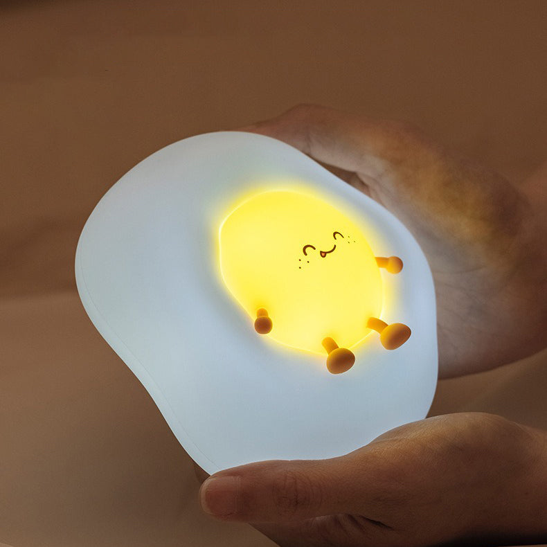 Egg Silicone Squishy Night Light Design for Bedroom Desk Room Home Decor Perfet Gift