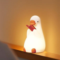 Goose Silicone Squishy Night Light Gift Cute Reading Red Book for Bedroom Desk Perfect Gift