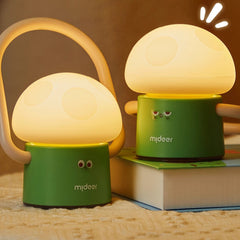Mushroom Night Light Detachable Silicone Rotating Dimming Projection Mode Camping Flashlight Perftct Gift