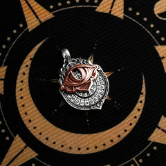 Tarot & All-Seeing Eye Wheel – Unveil the Mysteries of Fate Pendant