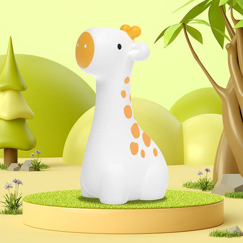 Giraffe Cute Spot Squishy Silicone Night Light Gentle Glow Animal Perfect for Gift