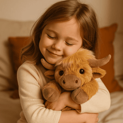 Highland Cow Plush Cattle Stuffed Animals, Microwavable, Pain Stress Relief, Anxiety, Women Kid Bedtime Best Gift
