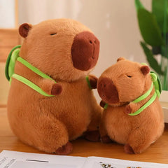 Capybara Plush With Turtle Bag Plushies Squishy Pillow Toy