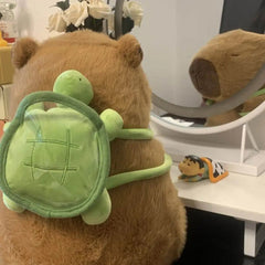 Capybara Plush With Turtle Bag Plushies Squishy Pillow Toy