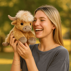 Highland Cow Plush Cattle Stuffed Animals, Microwavable, Pain Stress Relief, Anxiety, Women Kid Bedtime Best Gift