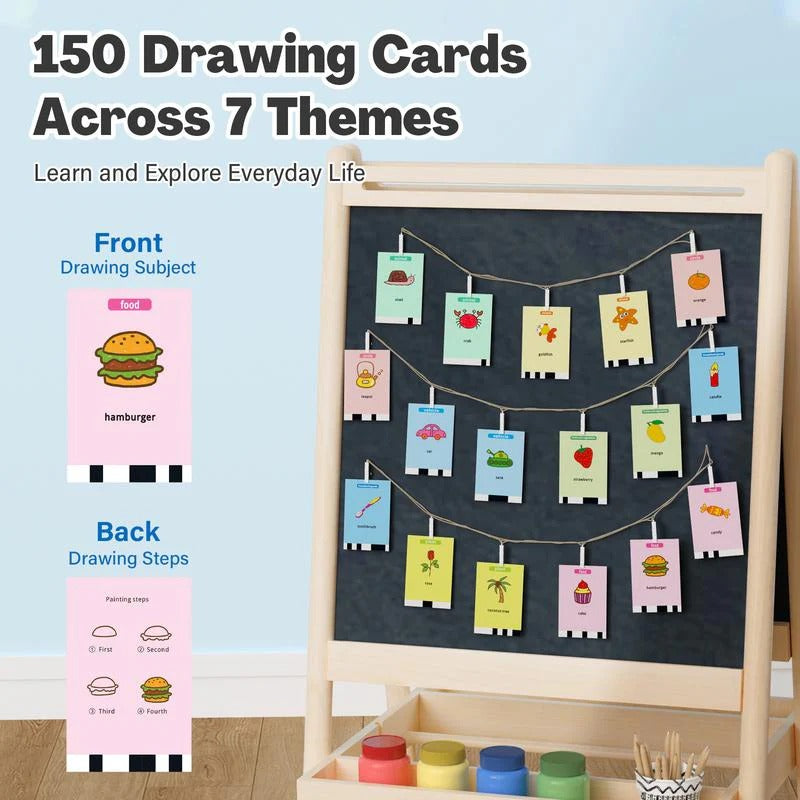 Drawing Robot Montessori Educational Toy for Creative Learning & Fun for Boys & Girls Ages 3-8 Gift