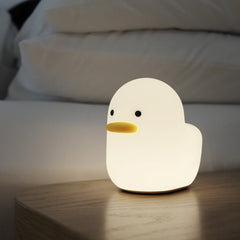 Squishy Silikon-Ente, LED-Nachtlicht – perfektes Geschenk für Kinder und Mädchen