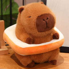 8" Capybara Plush Toy, Swim Ring, Soft Cute Capybara Stuffed Animal Gift
