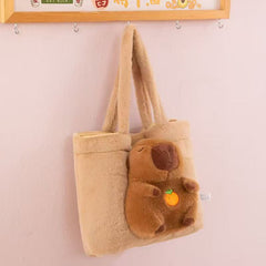 Capy Bag Large Capacity Shoulder Plush Backpack for Kids & Gift