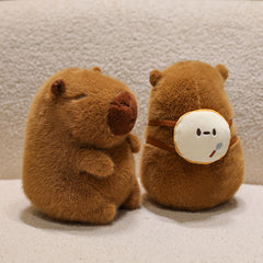 8" Capybara with Bag Plush Toy, Soft Cute Capybara Stuffed Animal Gift