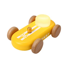 GOOD KART NIGHT LIGHT – Wooden Go Kart LED Table Lamp with RGB & Warm Light, Dimmable Bedside Ambient Light, Rechargeable Decorative Night Lamp