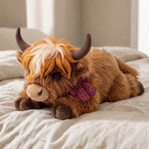 MeWaii® Scotland Highland Cow Weighted Stuffed with Microwavable Heating Pad Animal