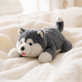 MeWaii® Alaskan Malamute Weighted Stuffed Animal with Microwavable Heating Pad