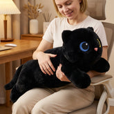 Mewaii® 5lb Weighted Stuffed Animals with Microwavable Heating Pad - Adjustable, Heatable & Coolable Plush for Realistic Hug(Black Cat,23 INCH)