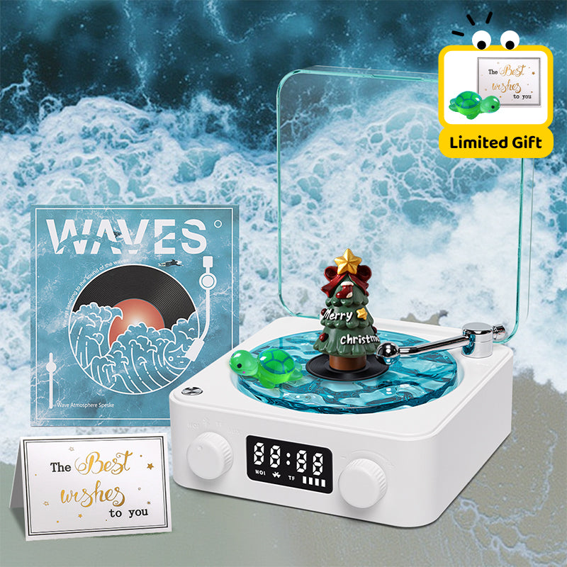 Premium Waves Retro Bluetooth Vinyl Record Player Light 🎁