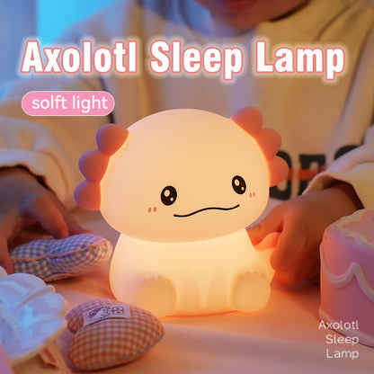 Axolotl Adorable Squishy Silicone Soft Night Light Lamp Best Gift for Girls Kids