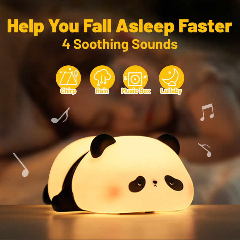 Led Panda Light Cute Panda Lamp LED Squishy Animal Tap Tap Night Light with USB Powered ...