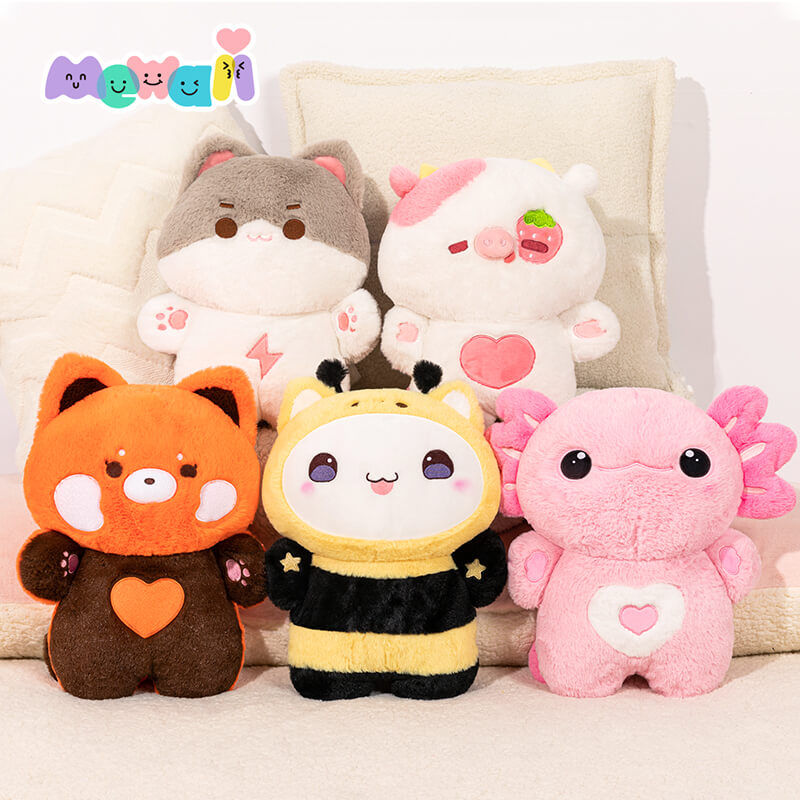 MeWaii® Squishy Loving Axolotl Pink Plush Kawaii Pillow Plush Toy