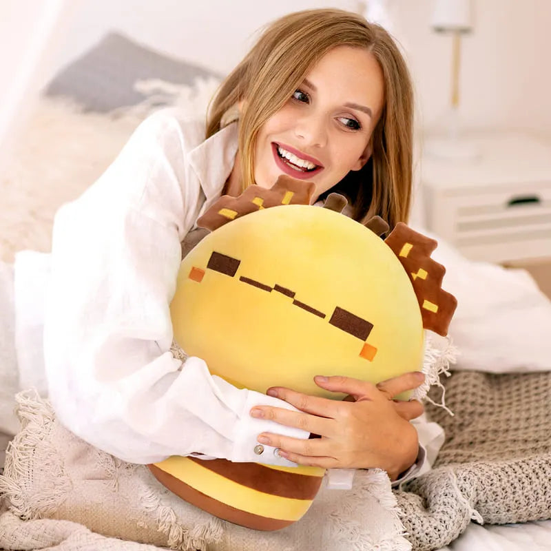 MeWaii® Mushroom Family Digital Bee Kawaii Plush Pillow Squish Toy