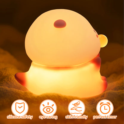 Squishy Silikon Baby Otter LED-Nachtlicht - Perfektes Geschenk für Kinder und Mädchen