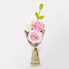 MeWaii® Handmade Crochet Sunflower and Rose Bouquet For Mother's Day Gift