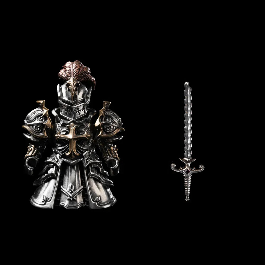 Crimson Templar Collectible Figure Detachable Bronze Copper Knight Statue