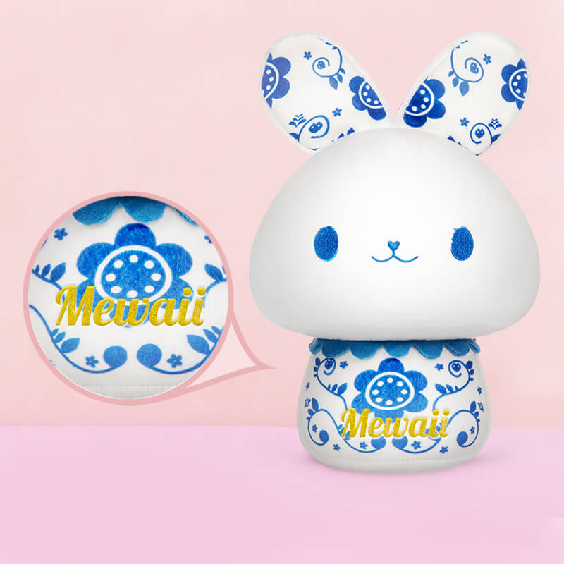 MeWaii® Mushroom Family Rabbit Kawaii Plush Pillow Squish Toy