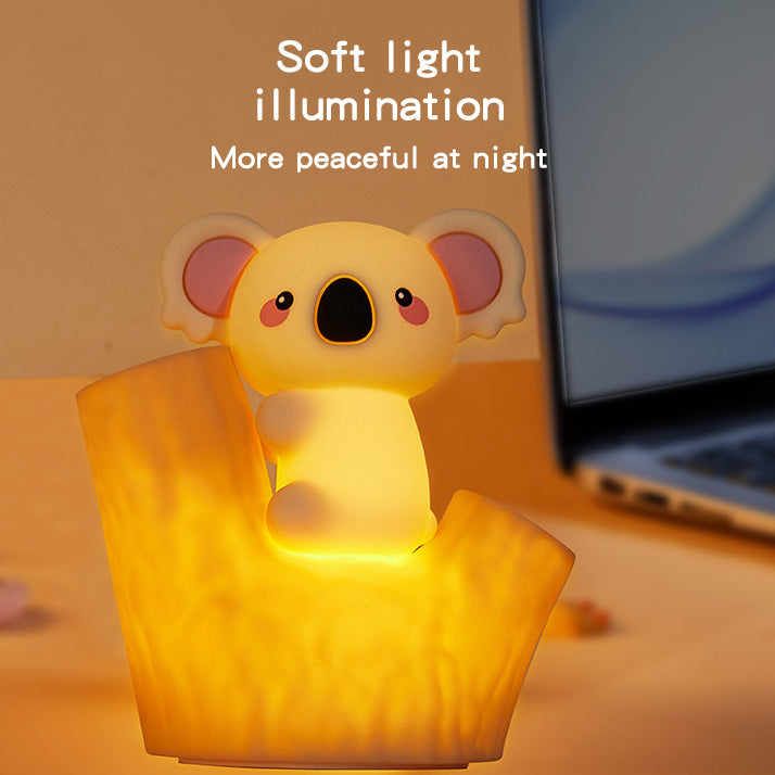 Huggwaii Mini Koala on Tree Branch Silicone Squishy Night Light Cute Perfect Gift
