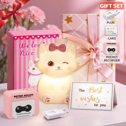 Mother's Day Limited Gift Set Special for every Momy Engraving Squishy Silicone LED Night Light