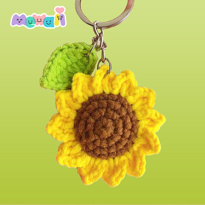 Mewaii® Finished Crochet Flower Keychain