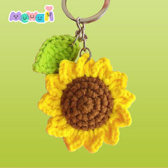 Mewaii® Finished Crochet Flower Keychain