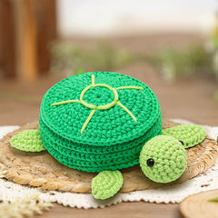 MeWaii® Crochet Turtle Pad Crochet Kit for Beginners with Easy Peasy Yarn