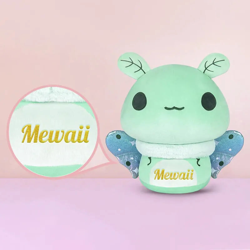 MeWaii® Mushroom Family Comet Moth Stuffed Animal Kawaii Plush Pillow Squish Toy