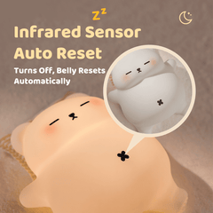 Veilleuse LED en silicone souple et confortable en forme d'ours respirant - Cadeau idéal pour les enfants et les filles