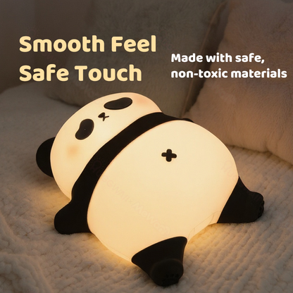 Napping Panda Breathing Squishy Silicone Companion Sound LED Night Light Perfect Gift