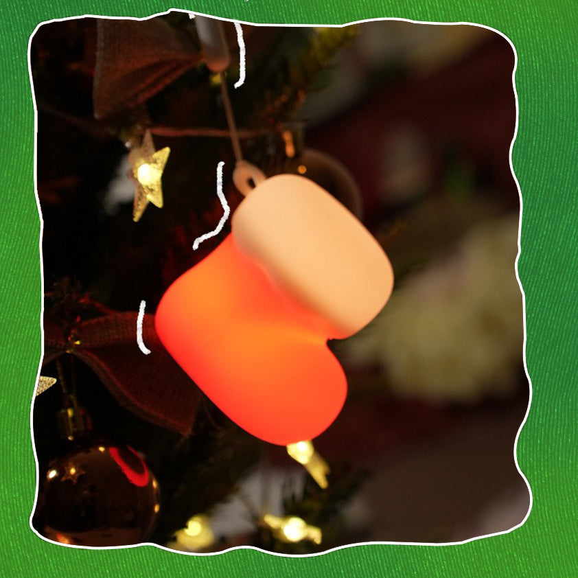 Set Christmas Edition Silicone Squishy Night Light Holiday Glow Gift-Ready Seasonal
